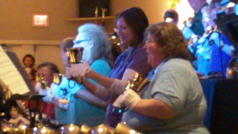 Ringing at the Annual Chime In Chili Dinner Jan. 2015
